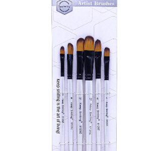 Artist Filbert Brush set 6pc