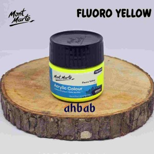 Mont Marte Acrylic Colour Paint  100ml (Fluoro Yellow)