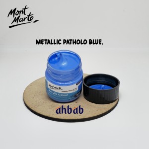 Mont Marte Acrylic Colour Paint  100ml (Mattalic Pathalo Blue)