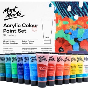 Acrylic Colour Paint Set 18 x 75ml