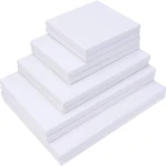 Stretched White Blank Canvas Set (4x4-5x5-6x6-8x8-10x10 inch) 5pc combo set