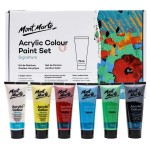 Acrylic Colour Paint Set 6pc x 75ml