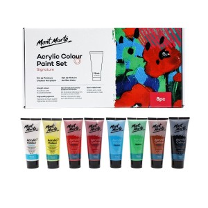 Acrylic Colour Paint Set 8pc x 75ml