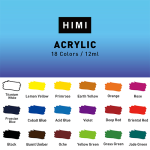 Acrylic Paint 12ml 18 Colors