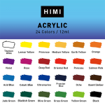 Acrylic Paint 12ml 24 Colors