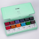 Himi Gouache Paint Set 30ml 18colors Jelly Cup  (Green Box)