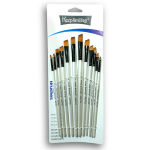 Artist Angale Paint Brush Set 12 Pcs for Water, Acrylic & Oil color paint