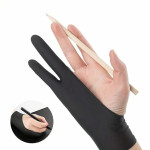 Anti Smudge Two-finger Anti Touch Drawing Gloves