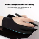 Anti Smudge Two-finger Anti Touch Drawing Gloves