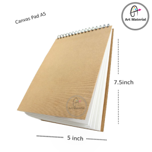 Canvas Pad A5 Size (5 x 7.5 inche)