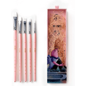 Himi Oval Brush Set 5pc Pink