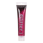 Acrylic Glitter Paint 75ml Red Colour