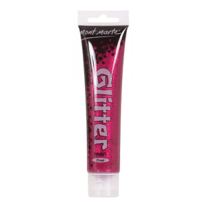 Acrylic Glitter Paint 75ml Red Colour