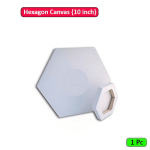 Hexagon Canvas 10 inch
