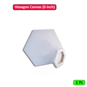 Hexagon Canvas 6inch