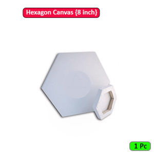 Hexagon Canvas 8 inch