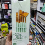 Keep Smiling Fine Quality Mix Artist Paint Brushes Pack of 6 (A6332)