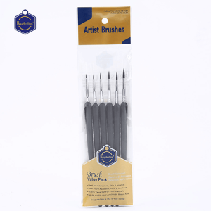 Keep Smiling Detail & liner Artist Brush Set 6pcs