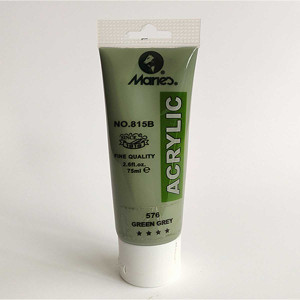 Maries Acrylic Colour Paint 75ml- Green Grey