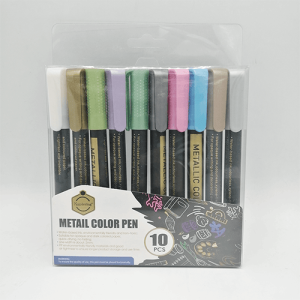 Metalic Color Pen 10 Color & 10 pcs