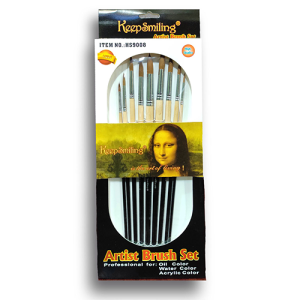 Monalisa Artist Paint Brush 9 pcs Round Brush Set