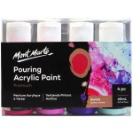 Pouring Acrylic Paint Set 4pc x 60ml - Aurora