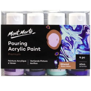 Pouring Acrylic Paint Set 4pc x 60ml - Ethereal