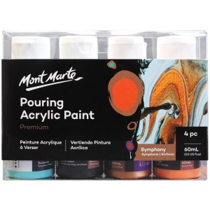 Pouring Acrylic Paint Set 4pc x 60ml - Symphony