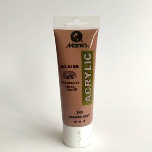 Maries Acrylic Colour Paint 75ml- Orange Grey