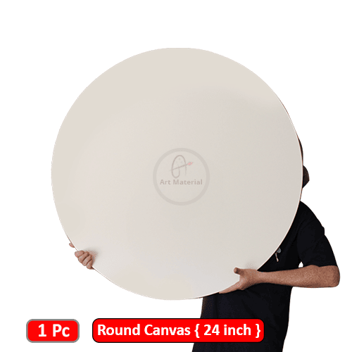 Round Canvas 24 inch Ahbab Art Store