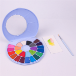 Ssolid Watercolor Painting Set 24color (Blue)