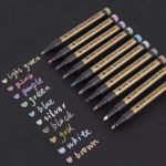 STA Colorful Metallic Markers Pen 10pcs