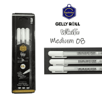 White Gelly Roll Gel Pens 3pcs Set