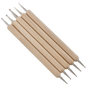 Wooden Ball Stylus Dotting Tool 5pc (Mandala Tools)