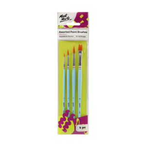 Assorted Paint Brushes 4pc