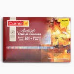 Camel Artist Acrylic Colors- 24 Shades 9ml, 1 shade in 20 ml with mediums and brushes