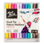 Dual Tip Fabric Markers 12pc