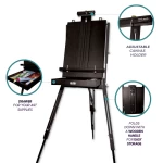 Black French Box Easel