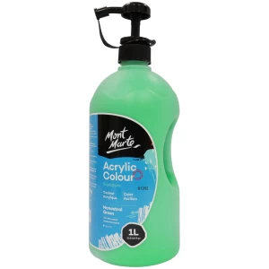 Acrylic Colour Paint 1L Bottle - Monastral Green