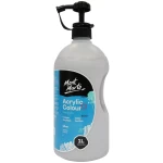 Acrylic Colour Paint 1L Bottle - Silver