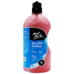 Acrylic Colour Paint 1L Bottle - Rose Madder