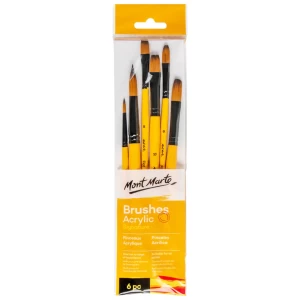 Acrylic Brushes Set 6pc