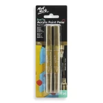 Dual Tip Acrylic Paint Pens Gold 2pc