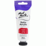 Satin Acrylic Paint 75ml Tube - Crimson