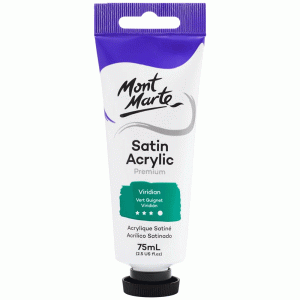 Satin Acrylic Paint 75ml Tube - Viridian