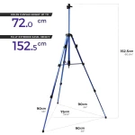 Metallic Tripod Easel Blue colour