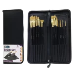 Studio Brush Set in Easel Wallet 15pc