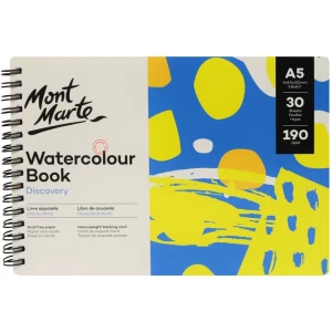 Watercolour Book  A5 (8.3 x 11.7in) 30 Sheets 190gsm