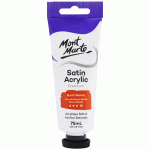 Satin Acrylic Paint 75ml Tube - Burnt Sienna