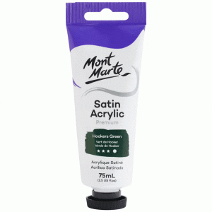 Satin Acrylic Paint 75ml Tube - Hookers Green